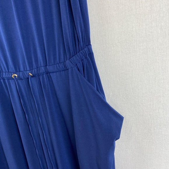 MICHAEL KORS Navy strapless Jumpsuit M - Picture 3 of 7